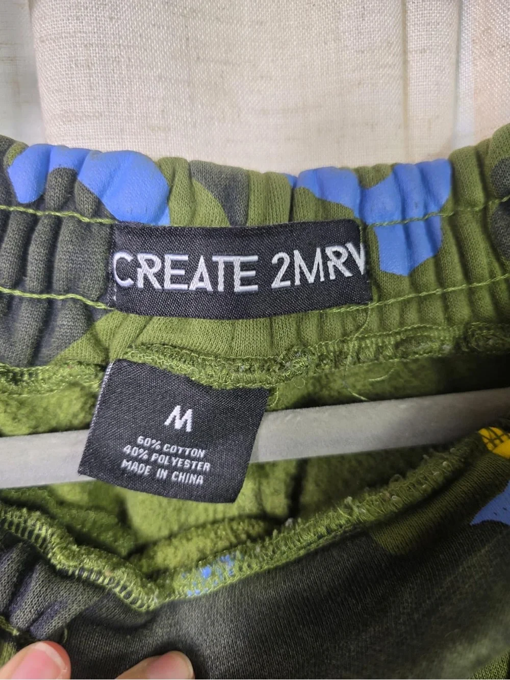 Create 2MRV Colorful Camo Cargo Joggers - Multicolor - Picture 6 of 7